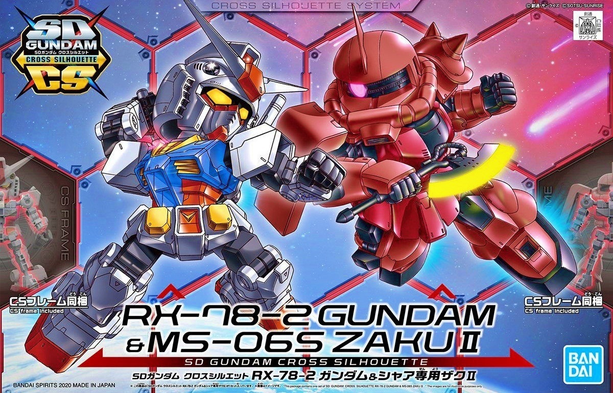 Bandai Sd Gundam Cross Silhouette Rx 78 2 Gundam Ms 06s Zaku Ii Omg Oh My Gundam Malaysia Online Hobby Store Gundam Modelling Kits Bandai Gunpla Store