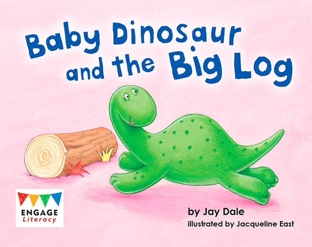 baby dinosaur and the big log