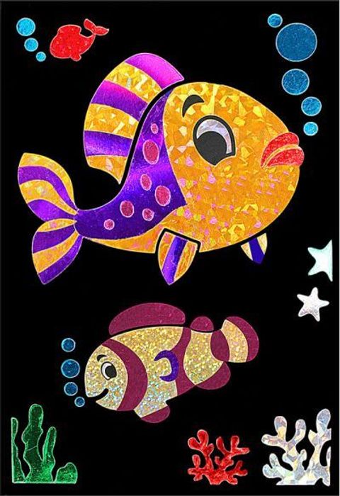 Muhsin Kids Foil Art Fish