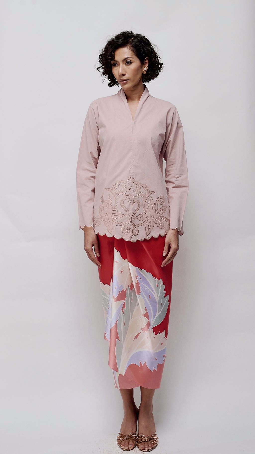 Pink Anggun Kebaya Full
