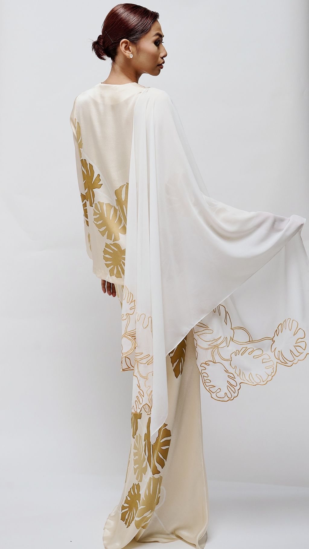 Chiffon Embroidery Selendang