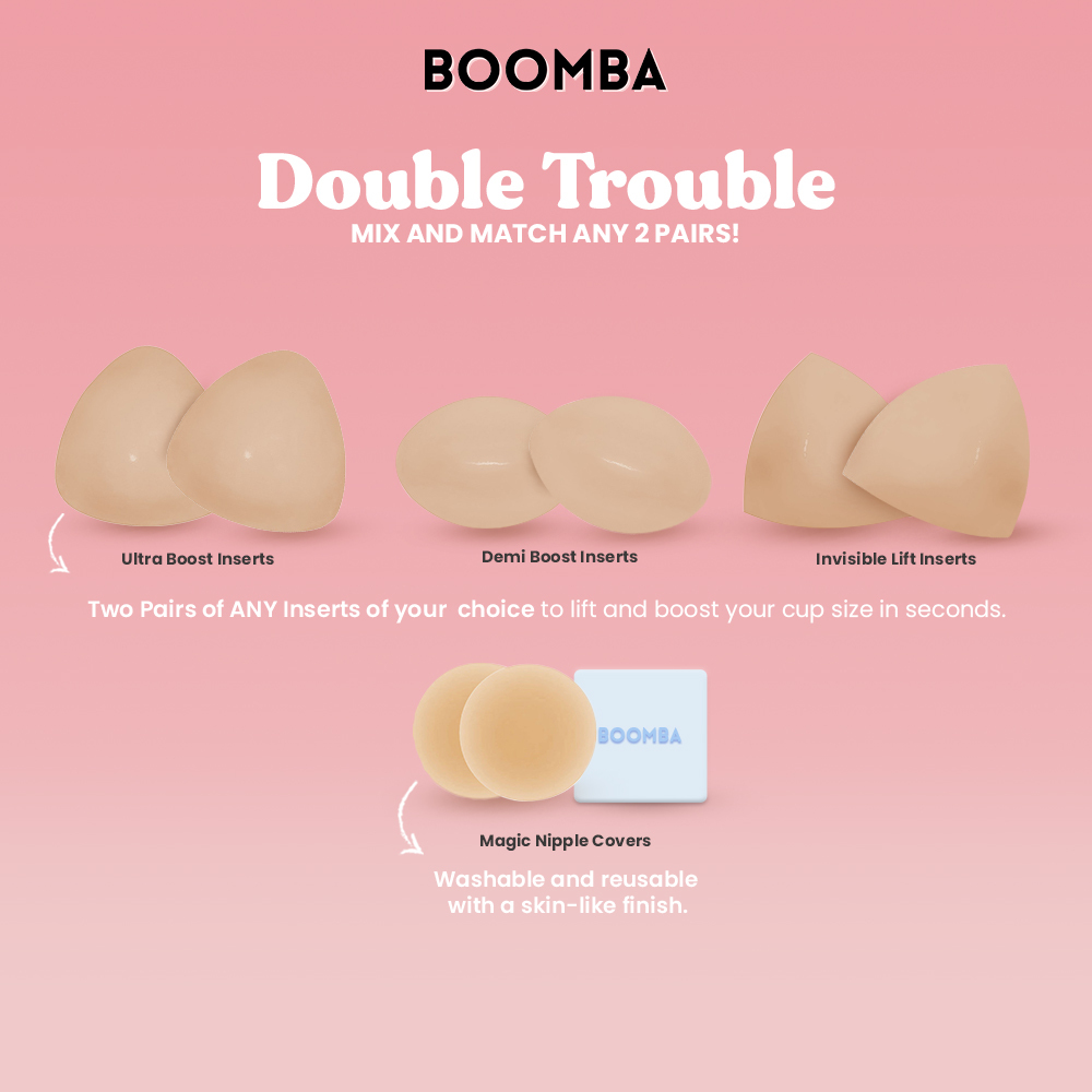 Boomba Invisibra Invisible Bra Invisible nipple CoversInvisible boob