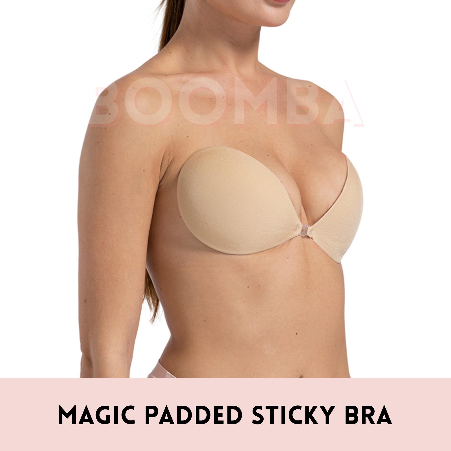 Boomba Bra,Boomba Bra Inserts,Strapless Sticky Invisible Push up