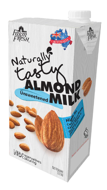 Farm Fresh UHT Original Almond Milk/ Almond Unsweetened/ Oat Milk 1L