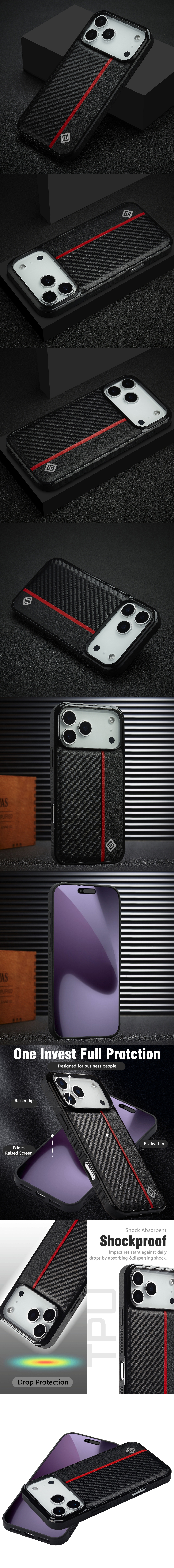 IPhone 13 Pro Max 13 mini i13 5.4/6.1/6.7 保護殼(INCLUSIVE) - 造型貼皮後插卡手機殼背蓋