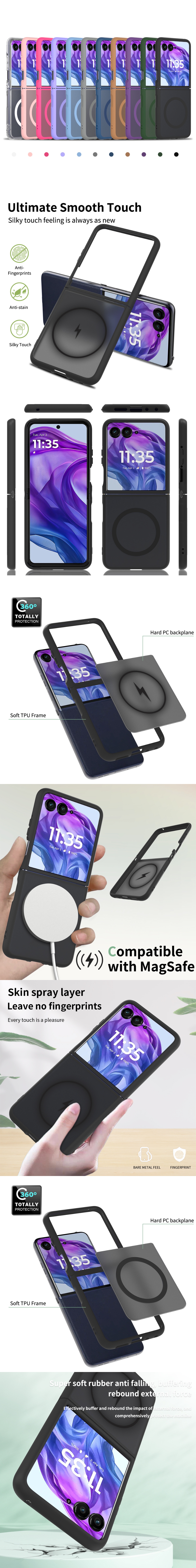 雙層保護殼(INCLUSIVE) - 雙層防撞軟殼+硬殼防摔殼支架手機殼保護套