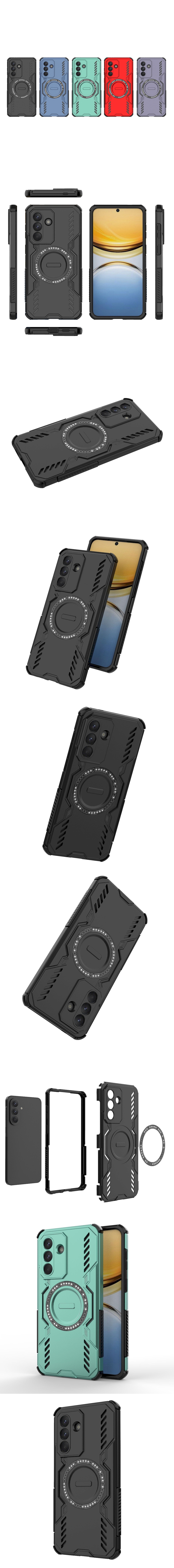 雙層保護殼(INCLUSIVE) - 鎧甲盾支架全包新款設計機械造型手機殼背蓋