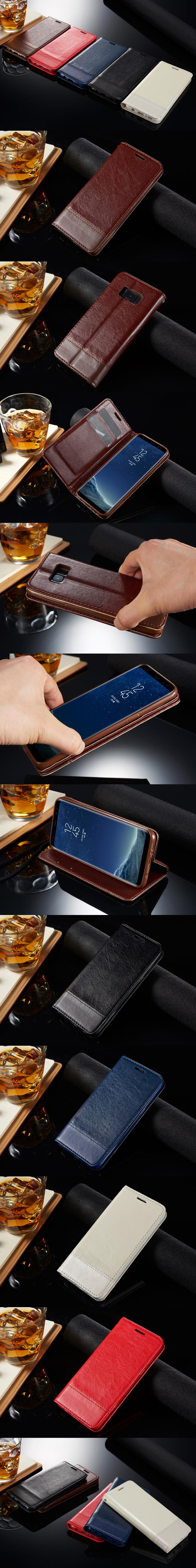 350-Samsung-皮質翻蓋式隱藏磁鐵手機套皮套