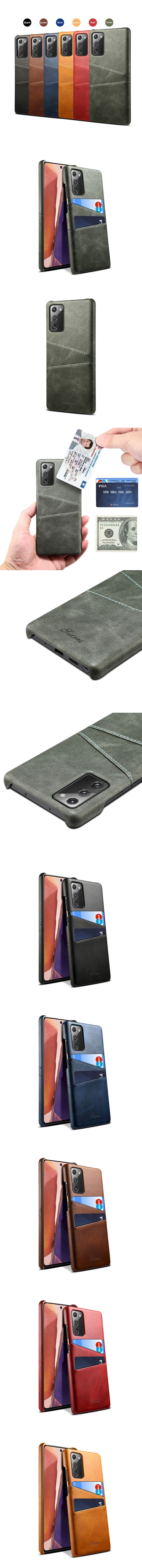 270-Samsung-牛皮仿真皮紋雙插卡手機殼背蓋(Note20)