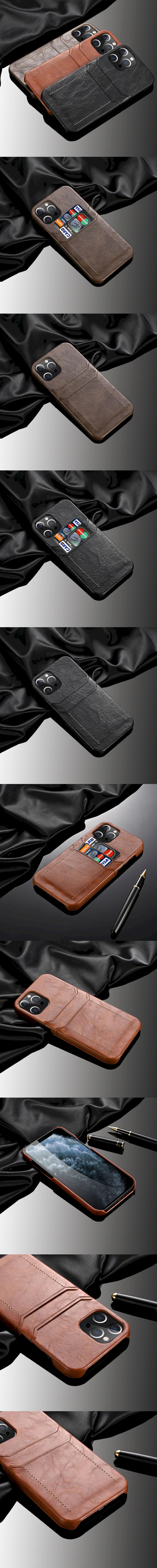 325-Apple-車縫線造型雙插卡手機殼背蓋(IPhone 12)