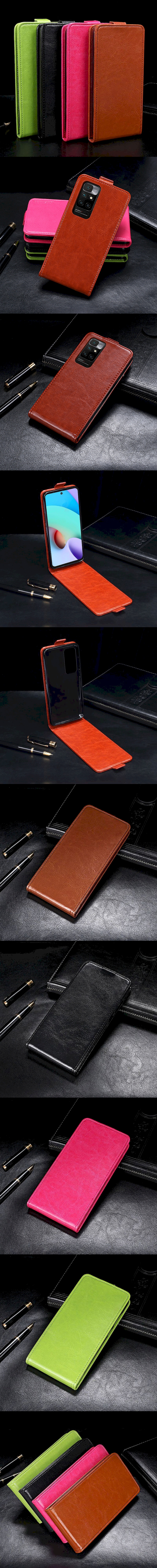 299 油蠟紋通用上下翻.jpg Redmi 紅米 10 皮革保護套(BUCKLE) - 扣帶上下翻皮套手機套