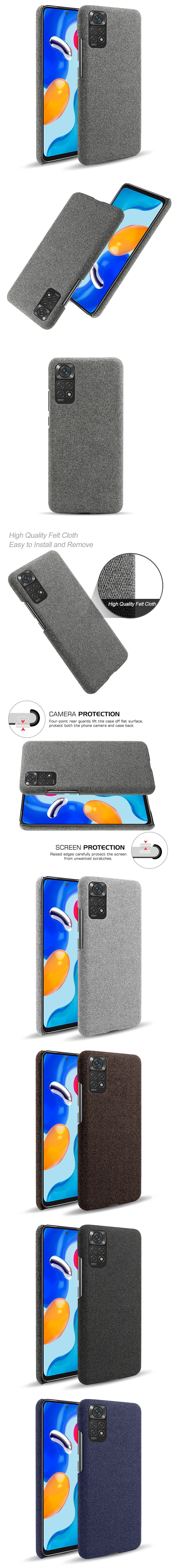 皮革保護殼(PLAIN) - 尼龍布紋素色背蓋日式簡約手機殼保護套手機套