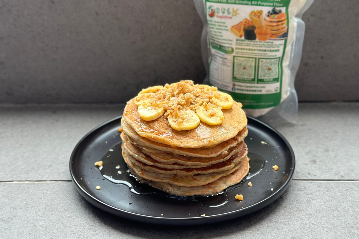 Gluten Free Banana Pancake - Eggless