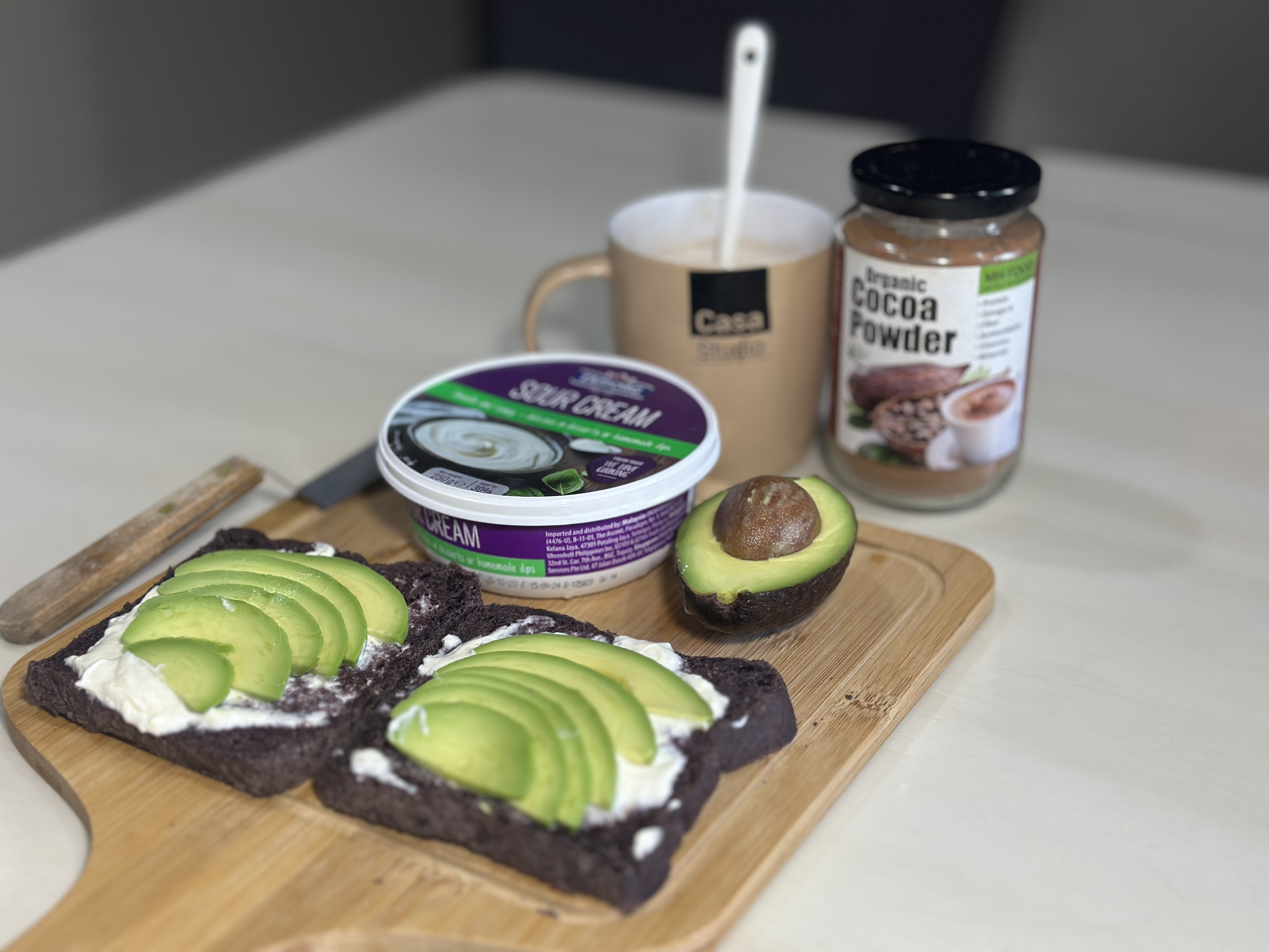 酸奶酱奶油果米面包