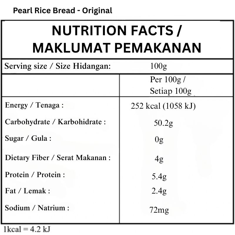 Pearl Rice Bread - Original