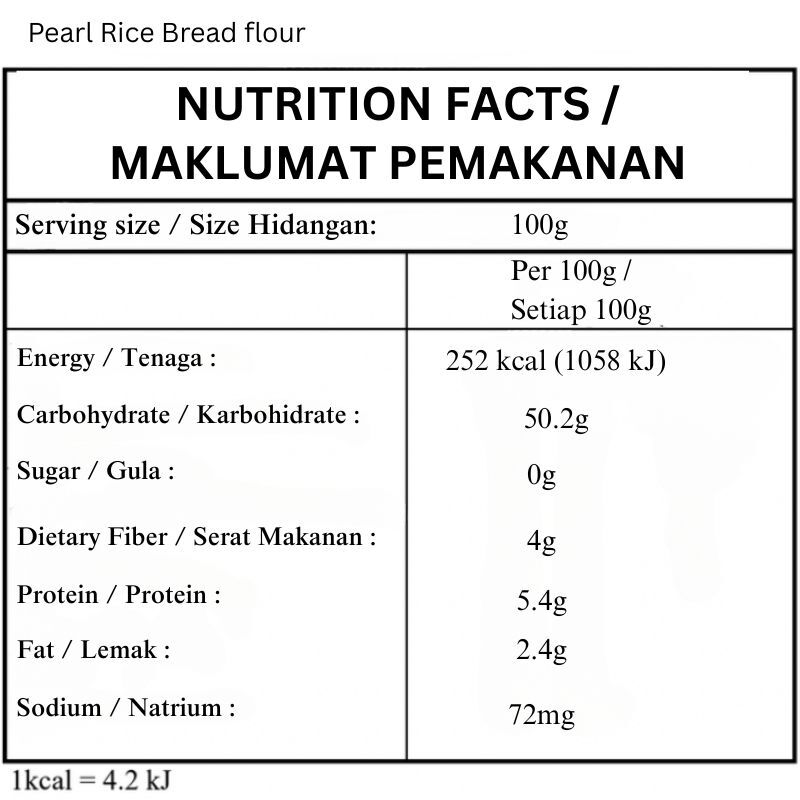 Pearl Rice Bread flour