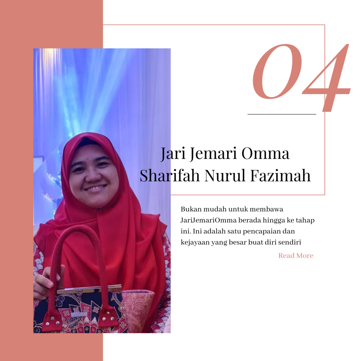 Pembuat Beg Tangan Malaysia -Jari Jemari Omma/Sharifah Nurul Fazimah