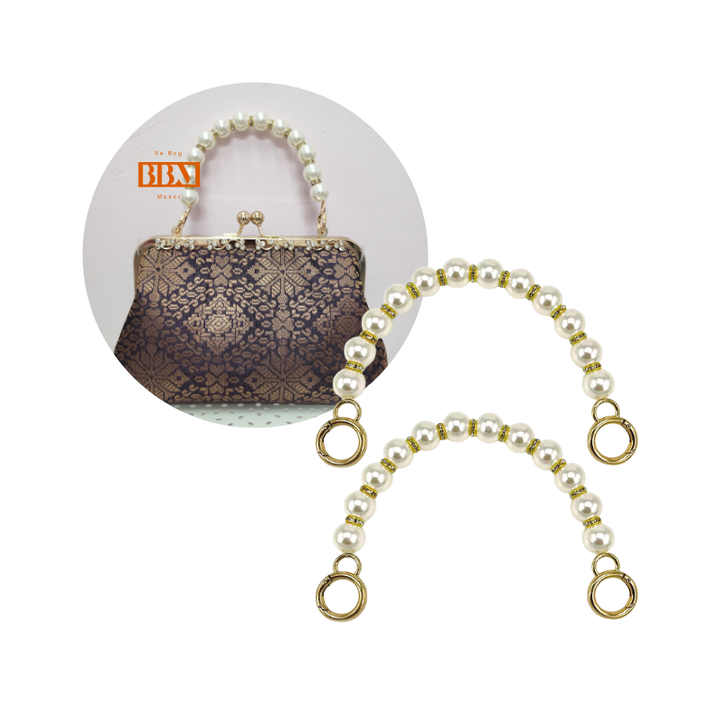 pearl chain bag-be bag maker -handmade bag