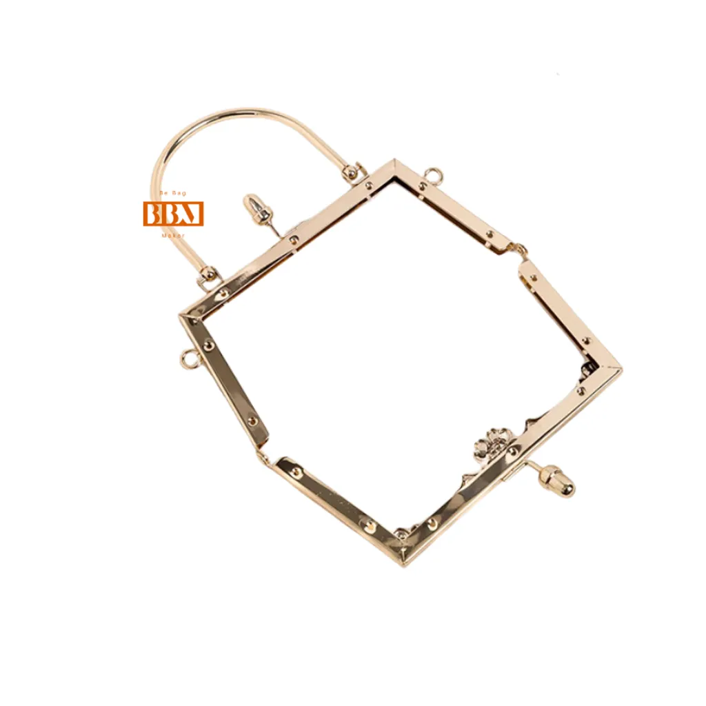 be bag maker -handmade bag-kisslock frame 18cm diamond (8)