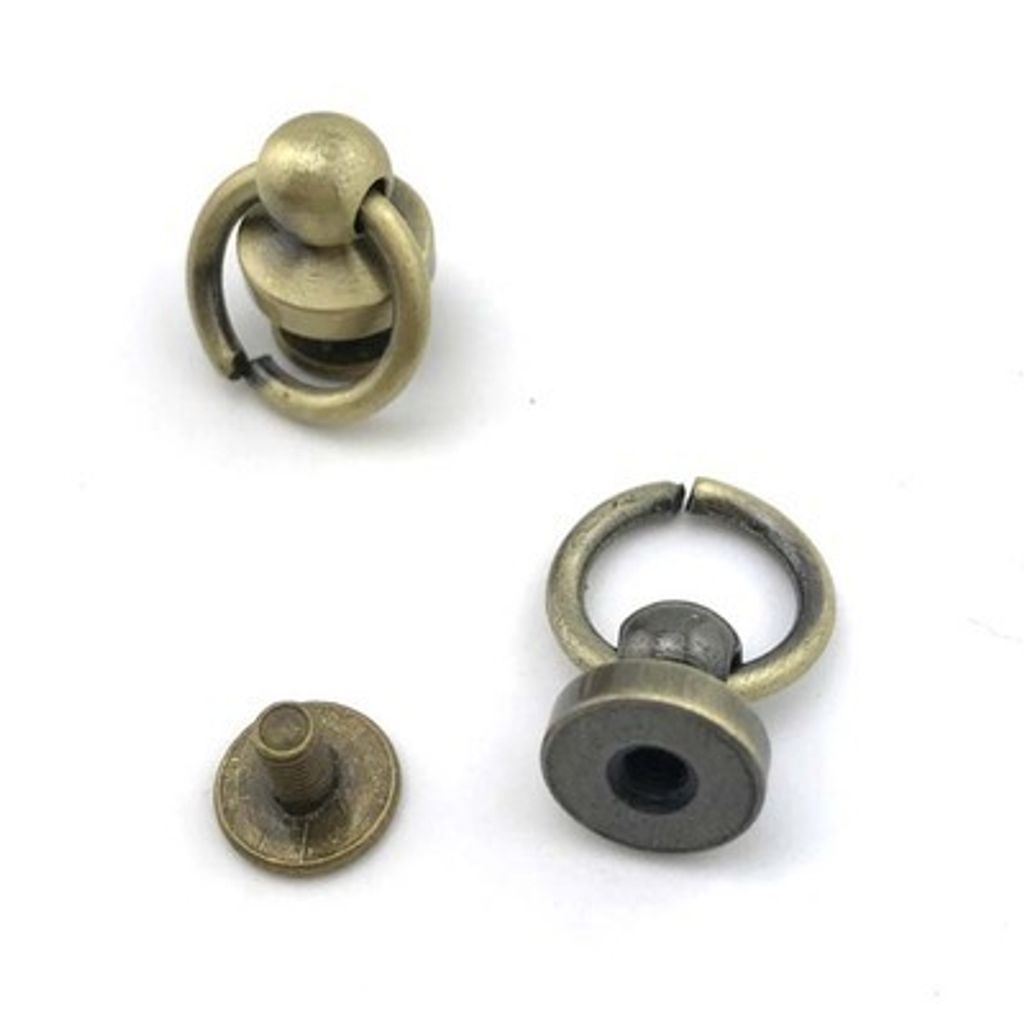 2 set pcs DIY mobile phone decoration Monk Head Screws With Ring ...