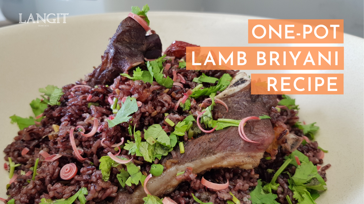 One-Pot Lamb Briyani Recipe with Beras Keladi