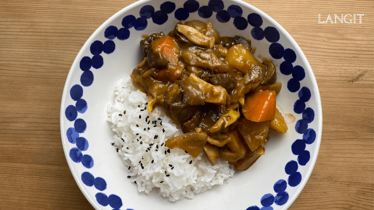 Vegetarian Japanese Curry with Beras Salleh