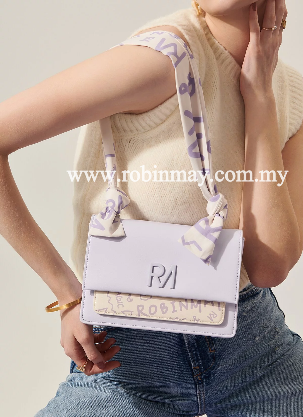 ★ROBINMAY 狂派塗鴉斜背包(M) ヤングオイスター/送料込 狂派涂鸦斜背包– ROBINMAY MALAYSIA 经销代购