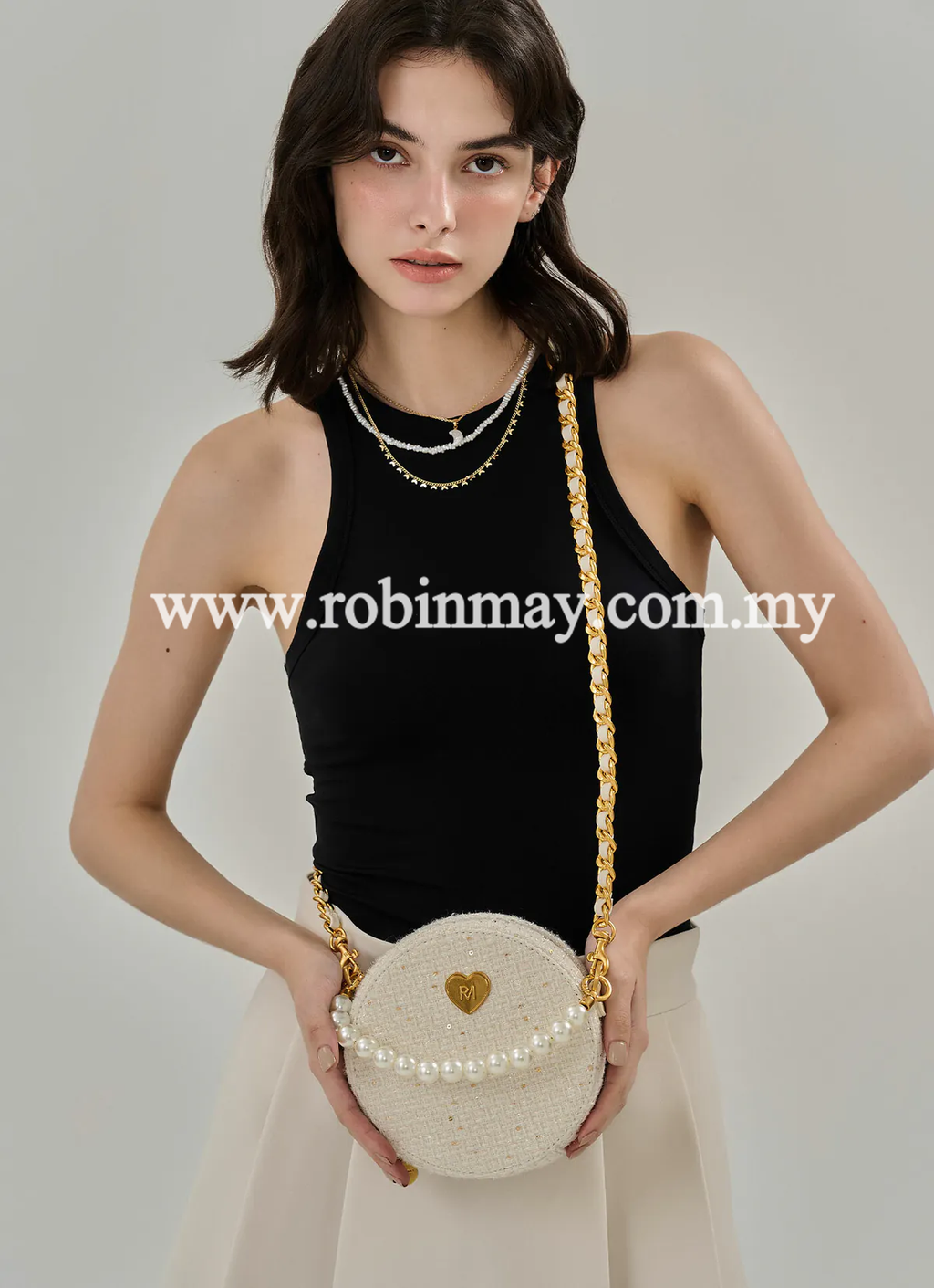 送料込★ROBINMAY★瑪莉珍珠圓斜背包★パール ショルダーバッグ 玛莉珍珠圆斜背包– ROBINMAY MALAYSIA 经销代购