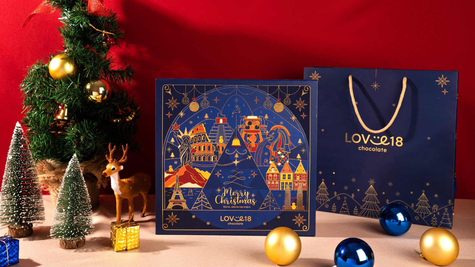 Christmas Advent Calendar Gift Box | Love18chocolate