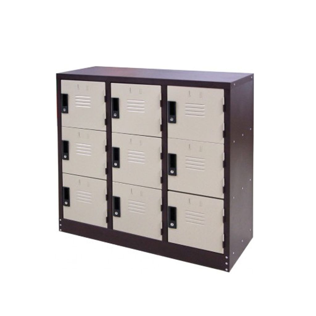 Half Height 9 Compartment Steel Locker