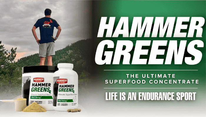 Hammer Athlete, Brett Saunders, out on a summer hike in the Hammer Classic Corporate Tee!