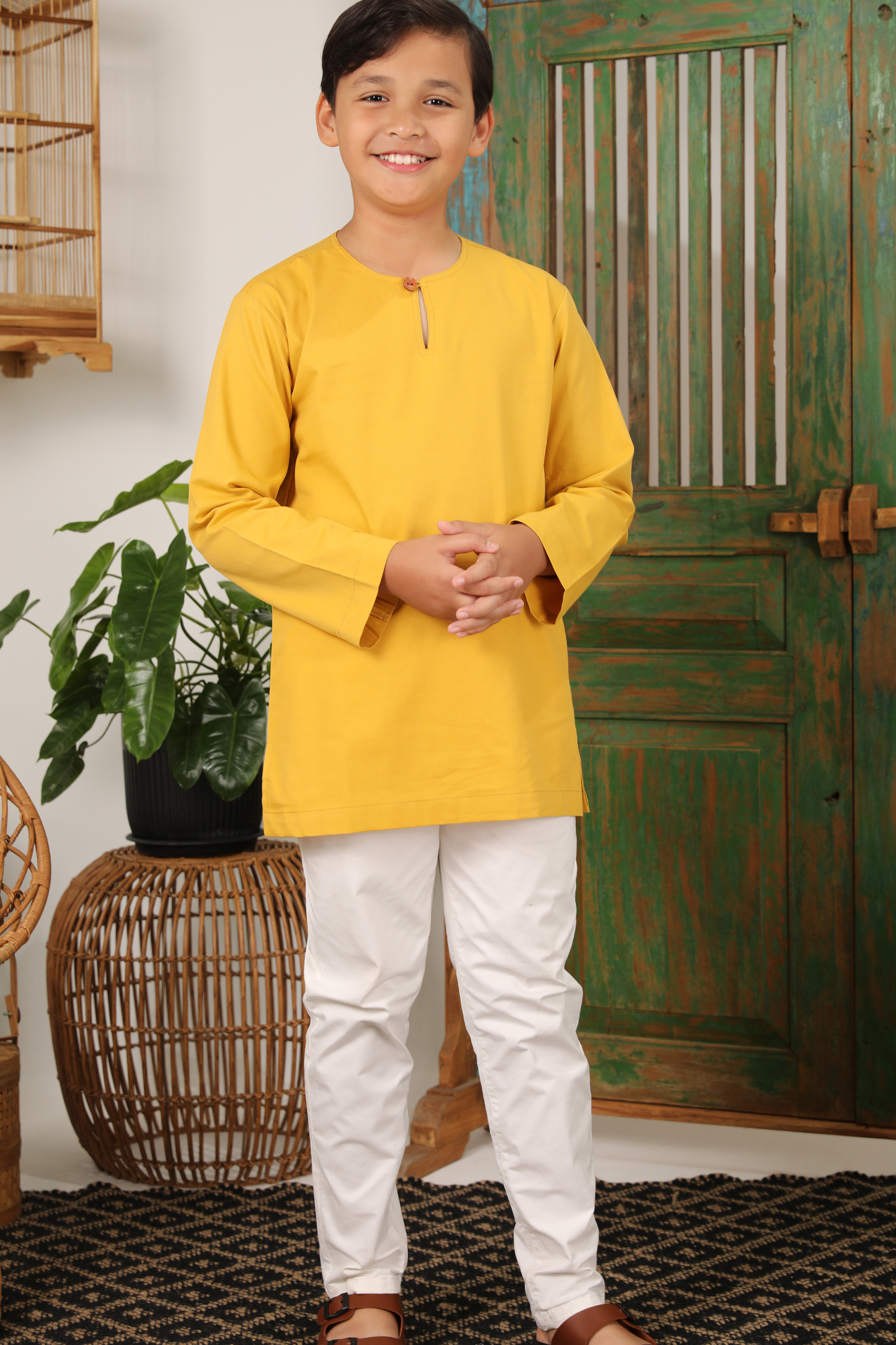 BOY KURTA YELLOW 1