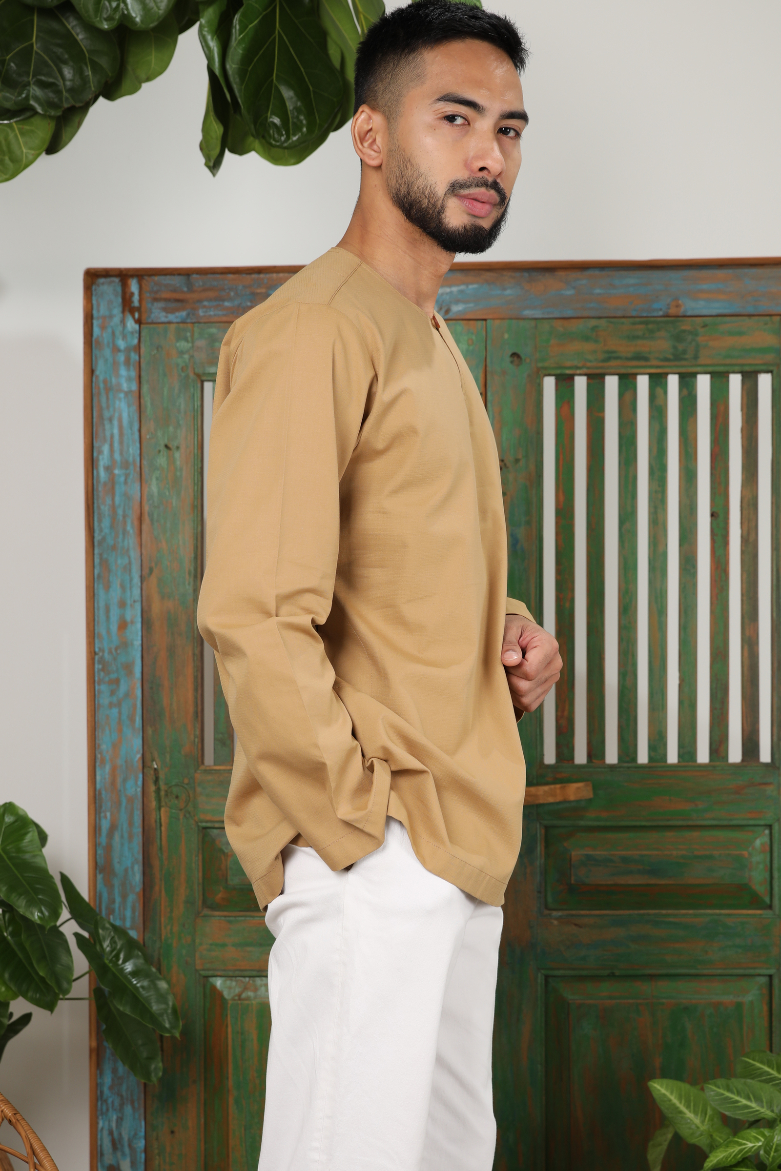 MEN KURTA BROWN 1