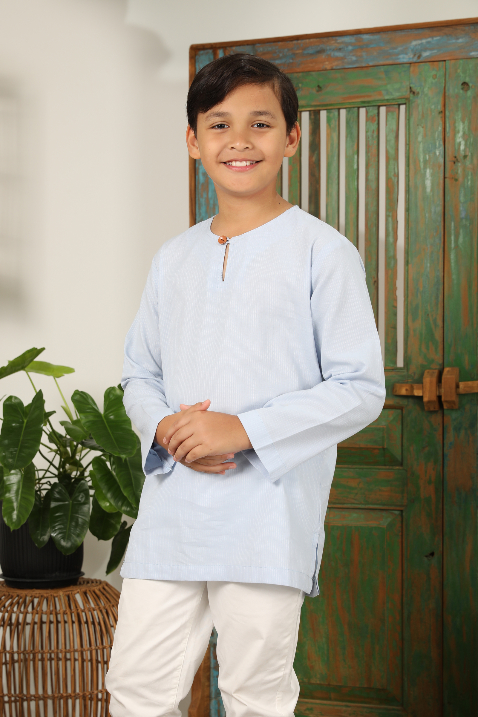 BOY KURTA BABY BLUE 1