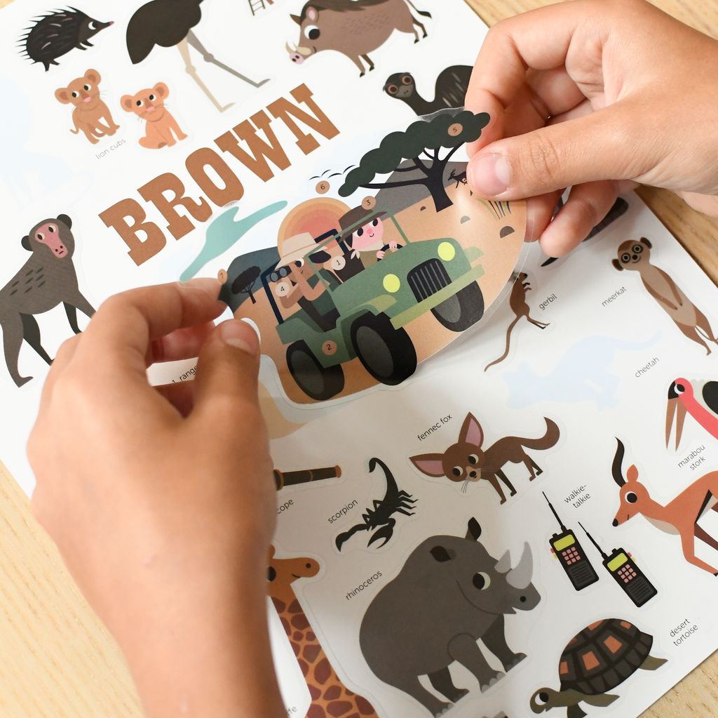 poppik poster stickers affiche jeu educatif animaux savane brun ingela arrhenius enfants 3.jpg