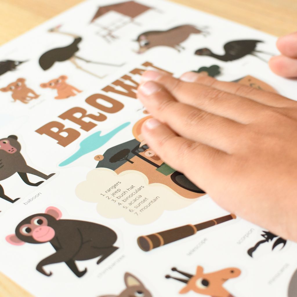 poppik poster stickers affiche jeu educatif animaux savane brun ingela arrhenius enfants 4.jpg