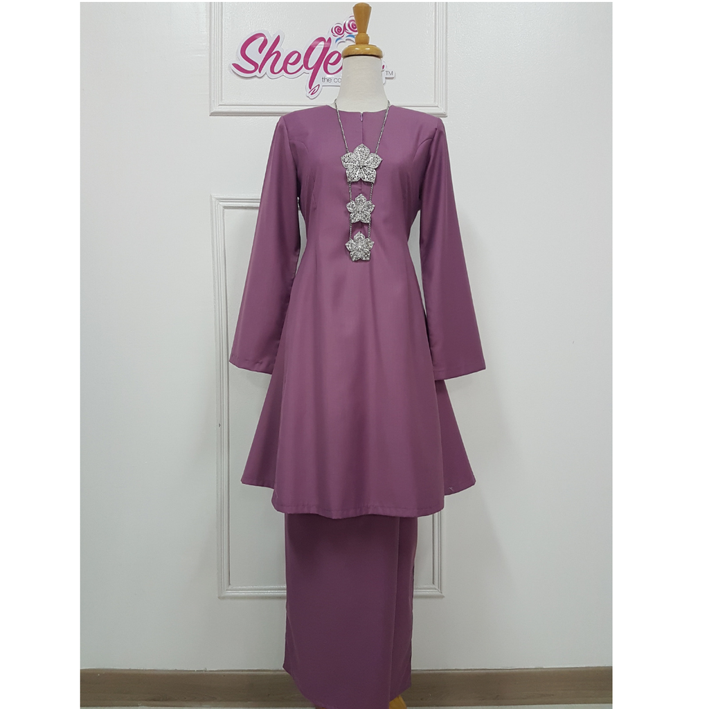 Kurung Riau  in Dusty Purple She Qeen Collection