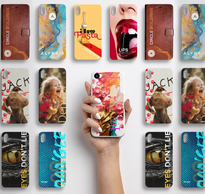 Phone cases printed with Roland Eco-UV ink