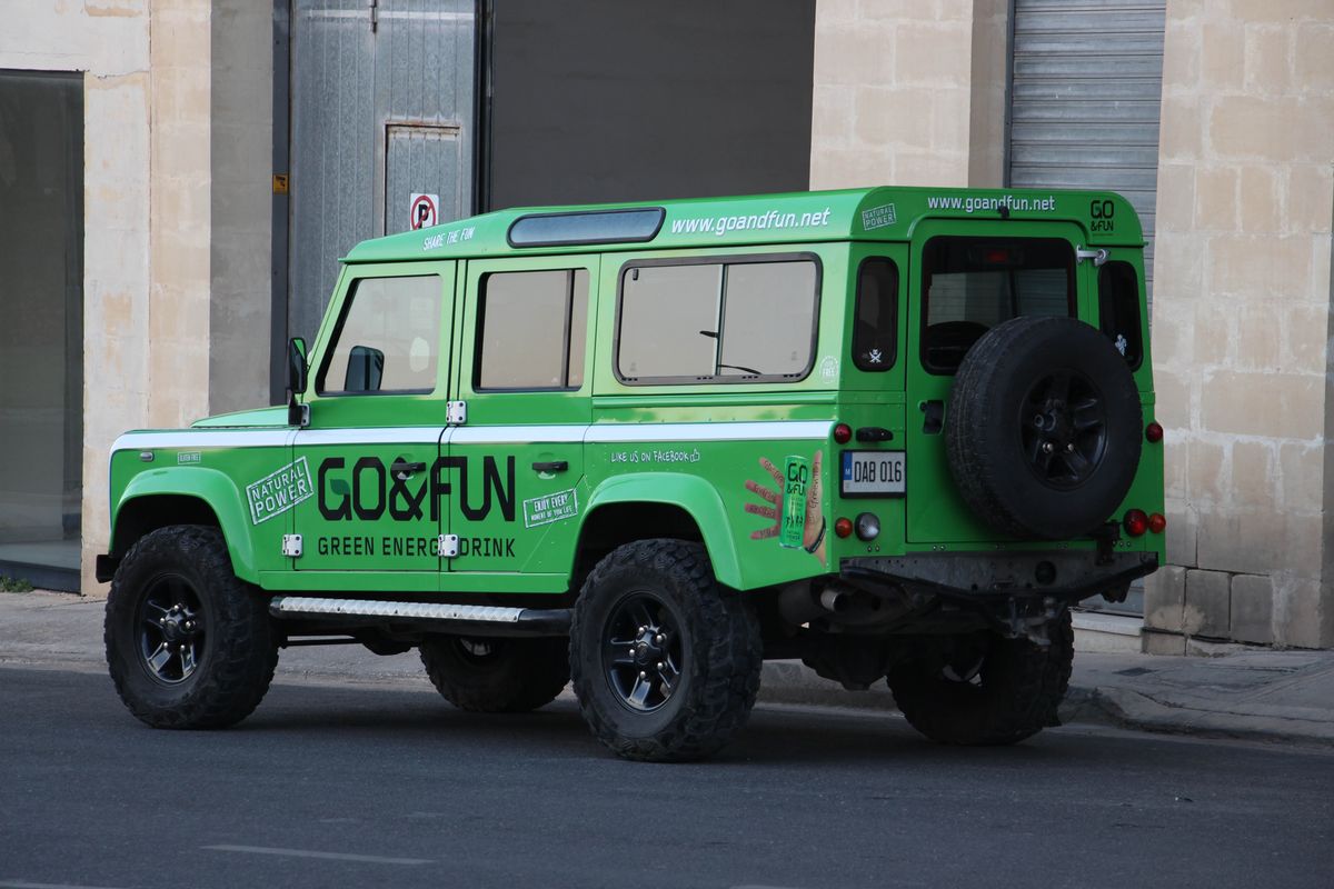 Wrapped 4x4 vehicle with printed graphics