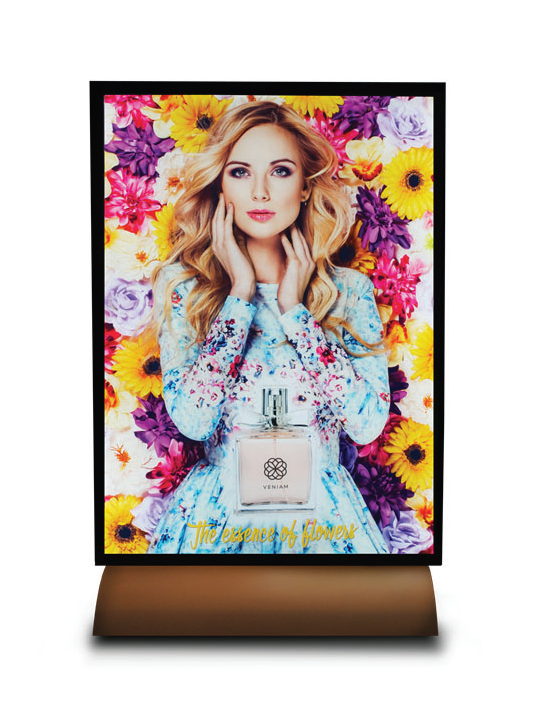 Colorful backlit portrait