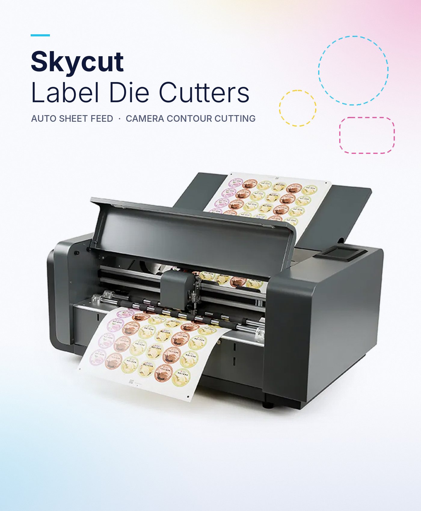 Skycut A3MAX7 automatic label die cutter with sticker sheets
