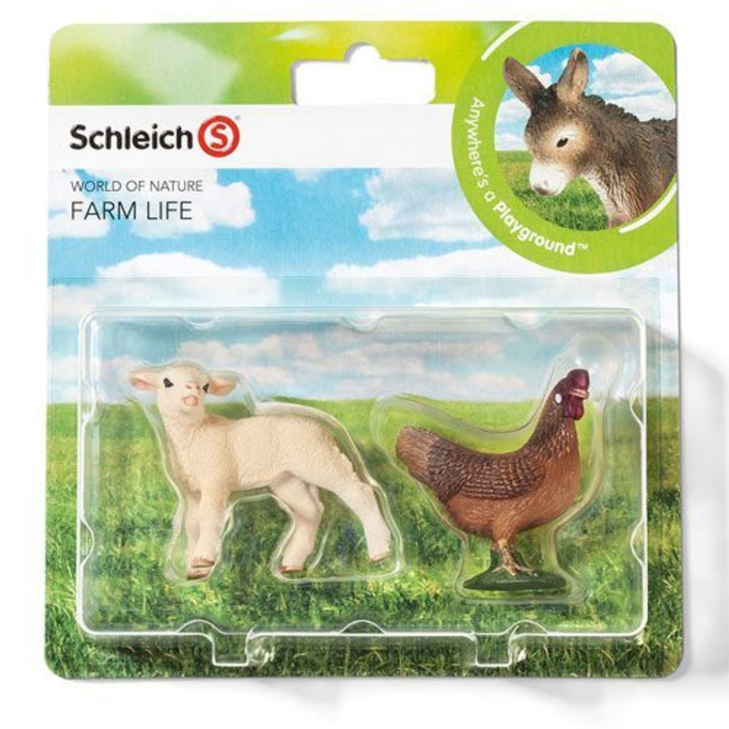 Schleich 史萊奇動物模型-綿羊 & 母雞-1.jpg