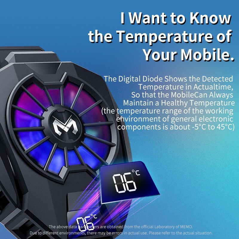 Mobile Phone Radiator Cooling Fan Cooler Gaming Phone Kipas Penyejuk Semiconductor Refrigeration MEMO DL05 DL06 fon Game