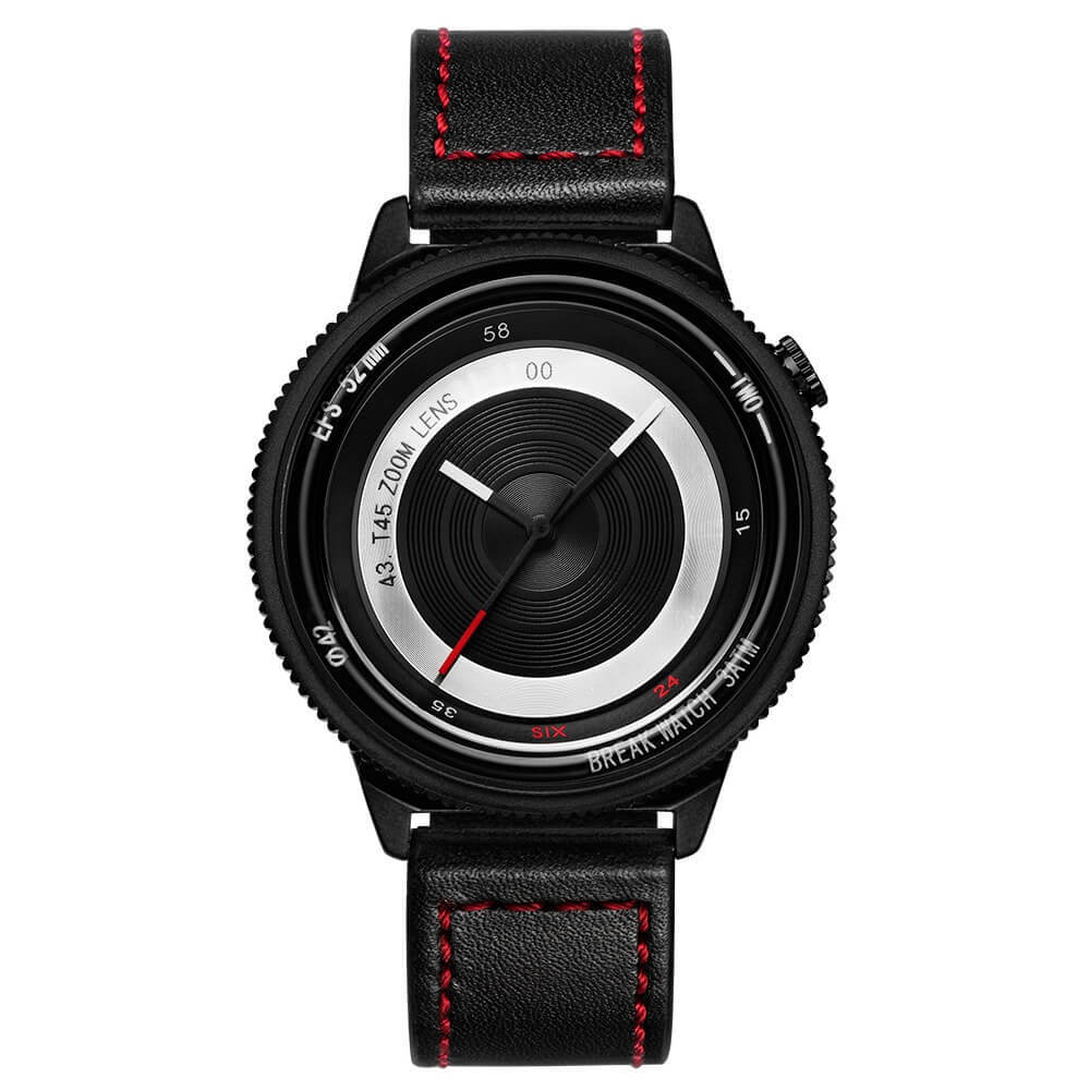 Lens Black Break Watches Black Red Leather.jpg