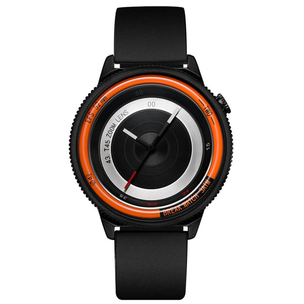 Lens Orange Break Watches Black Rubber Straps.jpg