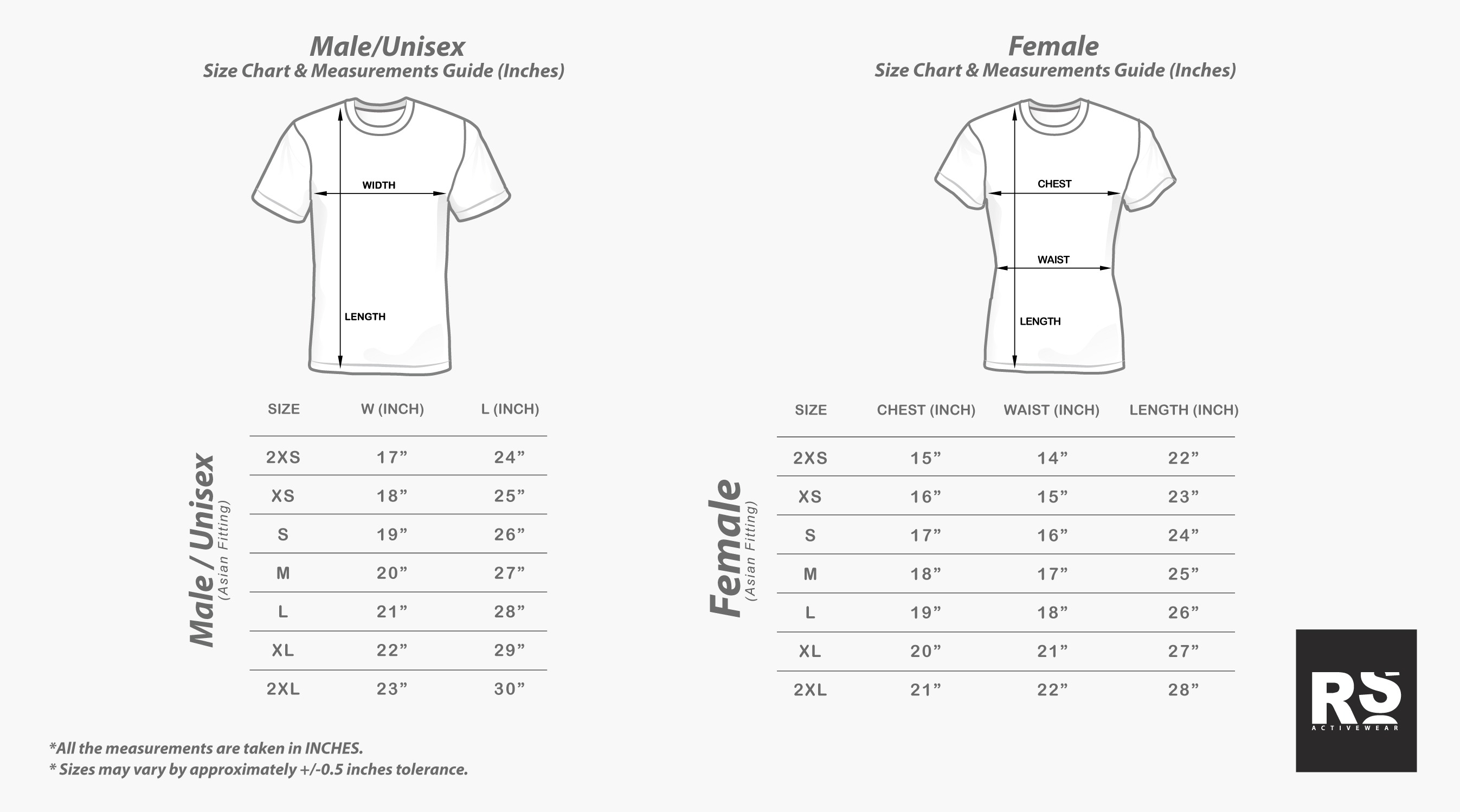 SIZE CHART  Everesting Store