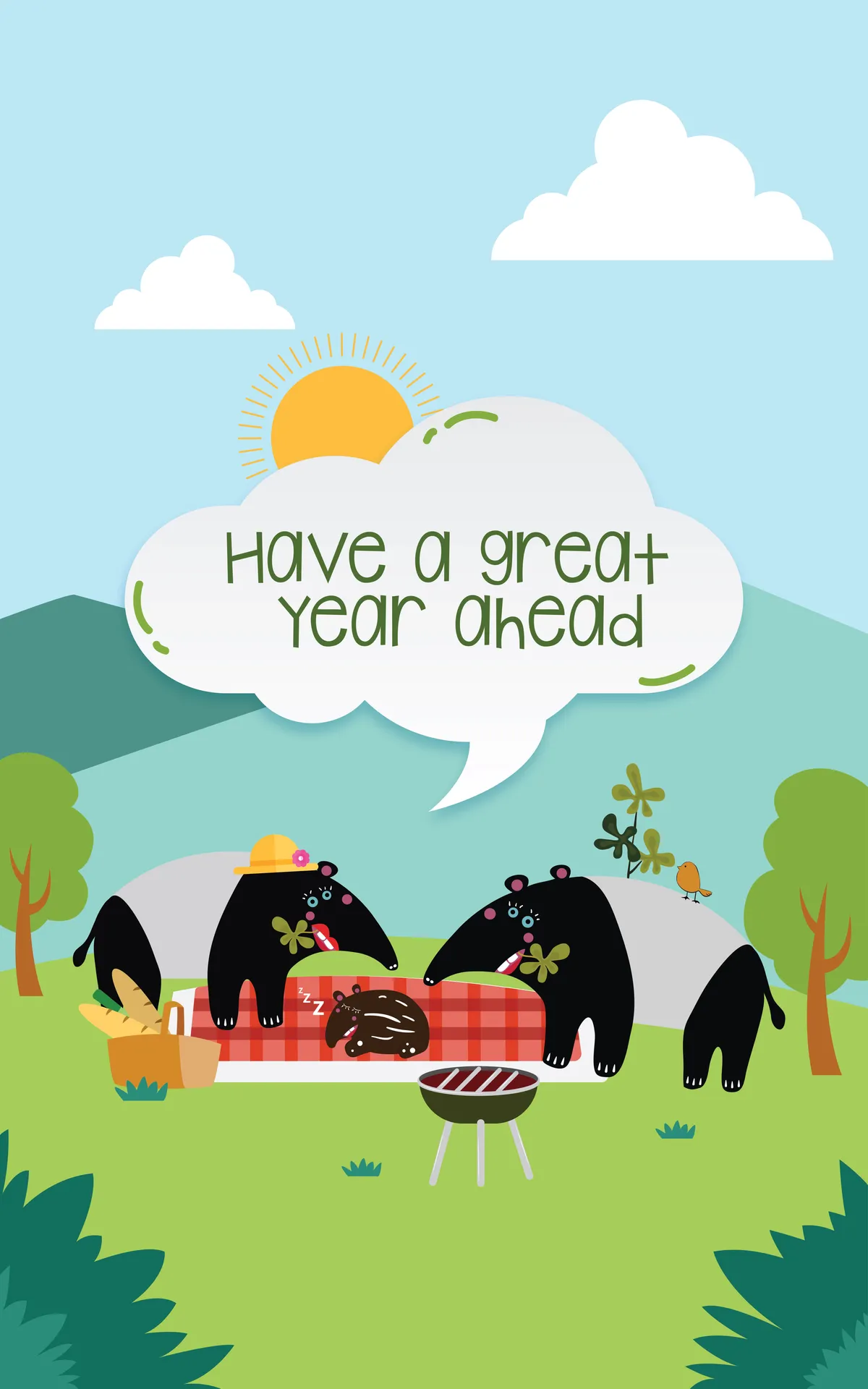 Have A Great Year Ahead Phone Wallpaper Life Design Studio