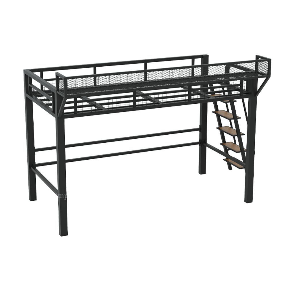 SKU-21-黑色斜梯(右侧方,带置物架)