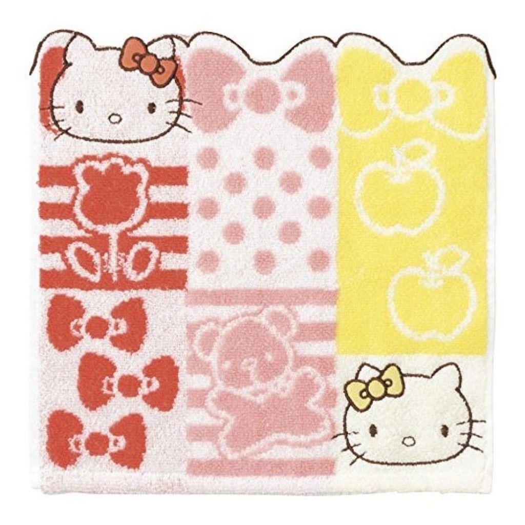 10_凱蒂貓 Hello Kitty 小方巾 毛巾(25X25CM) 4992272640762.jpg