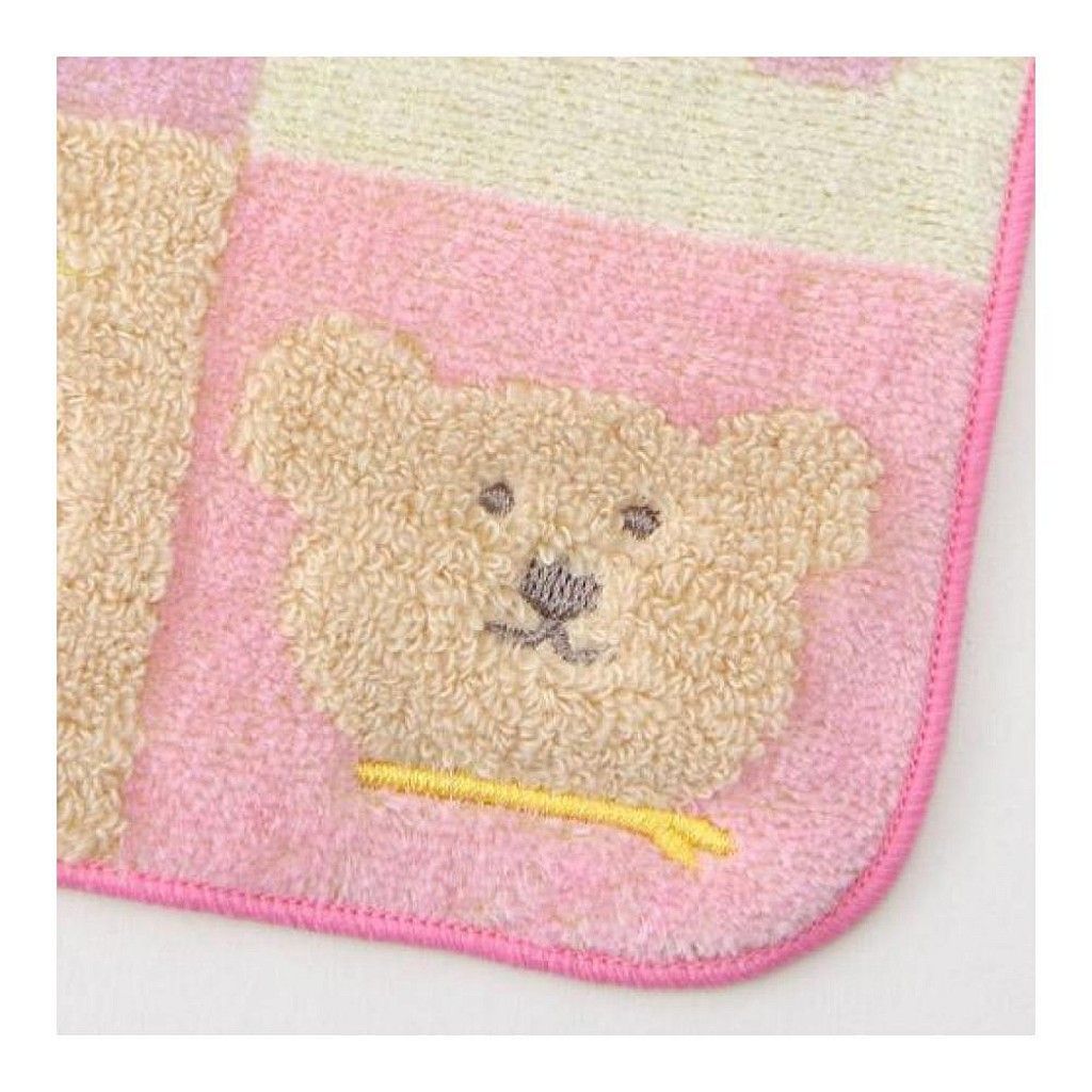 32_02_(特價)(海渡)彩虹熊 迷你小方巾 毛巾(20X20CM) 日本製 4573351404873.jpg